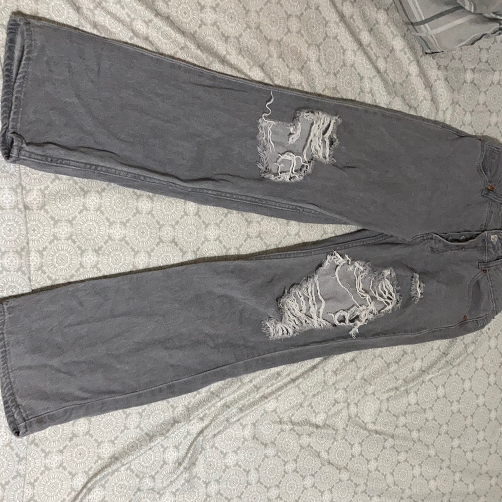 Grew High Rise Boyfriend Jeans With Buttons No Zipper